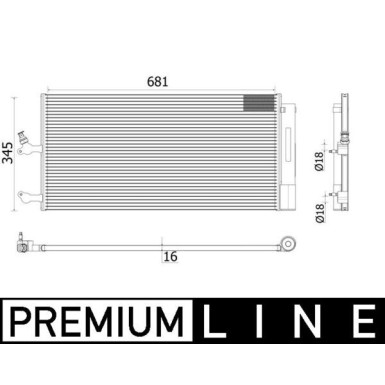 MAHLE Kondensator, Klimaanlage | AC 942 000P