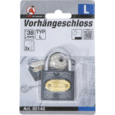 BGS Vorhängeschloss Typ L 38 mm BGS Do it yourself 85140