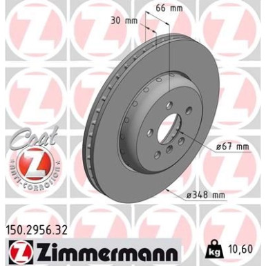 ZIMMERMANN Bremsscheibe 150.2956.32 FORMULA F