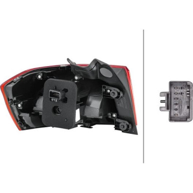 HECKLEUCHTE R 12 V HELLA | VW PASSAT VARIANT 14 | 2SD 011 889-061 HECKLEUCHTE R 12 V HELLA | VW PASSAT VARIANT 14 | 2SD 011 889-061