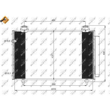Kondensator, Klimaanlage EASY FIT 35861