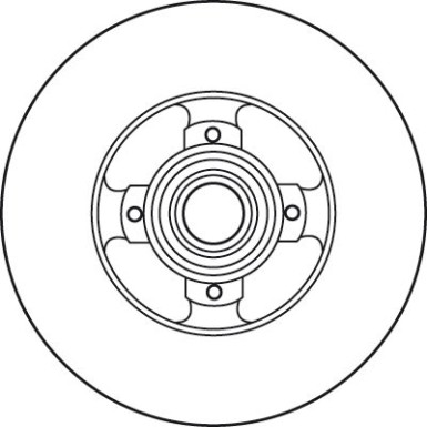 Bremsscheibe Citroen T. C4/Berlingo 06 TRW SINGLE DF6128BS