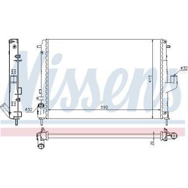Wasserkühler PKW | RENAULT LOGAN 1.5D 08 | 637613