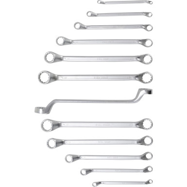 BGS Doppel-Ringschlüssel-Satz | tief gekröpft | SW 6 - 32 mm | 12-tlg | 30200
