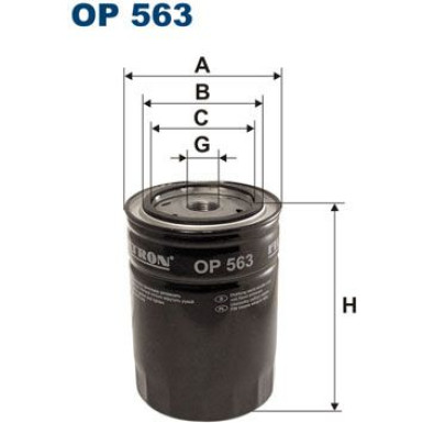 OP 563 Filter, Arbeitshydraulik