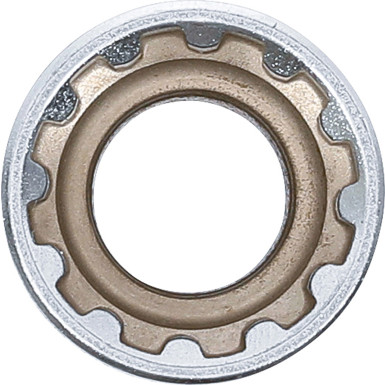 BGS Steckschlüssel-Einsatz Gear Lock | Antrieb Innenvierkant 12,5 mm (1/2"""") | SW 17 mm | 10217