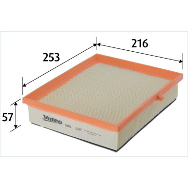 VALEO Luftfilter | 585557