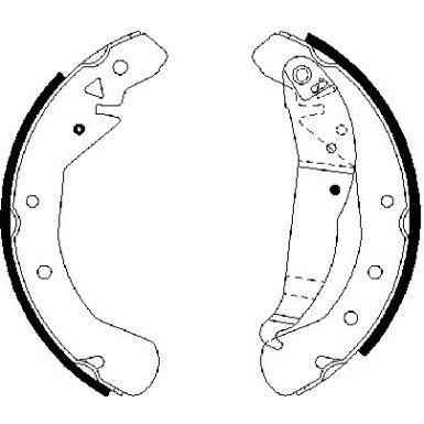 0 986 487 658 Bremsbackensatz 0 986 487 658 Bremsbackensatz