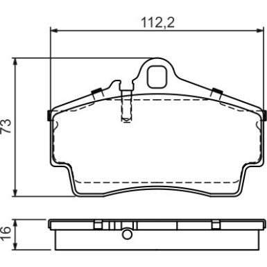 0 986 494 265 Bremsbelagsatz, Scheibenbremse