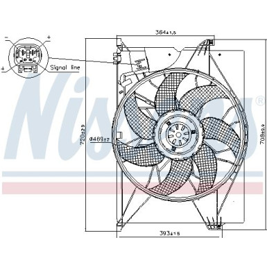 NISSENS Lüfter, Motorkühlung 85741