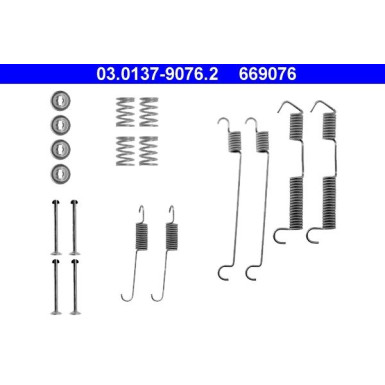 03.0137-9076.2 Zubehörsatz, Bremsbacken 03.0137-9076.2 Zubehörsatz, Bremsbacken
