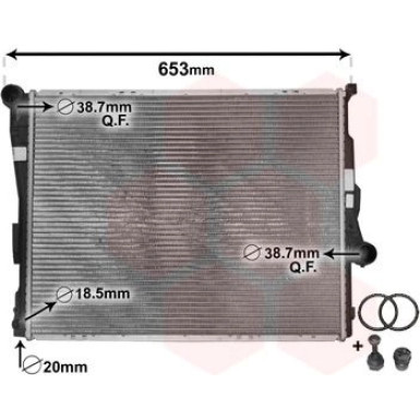 VAN WEZEL Kühler, Motorkühlung 06002278