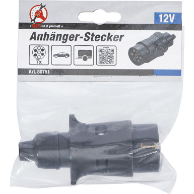 BGS Anhänger-Stecker 7-polig BGS Do it yourself 80751