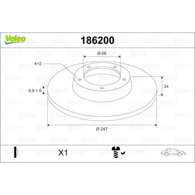 VALEO Bremsscheibe VALEO Bremsscheibe