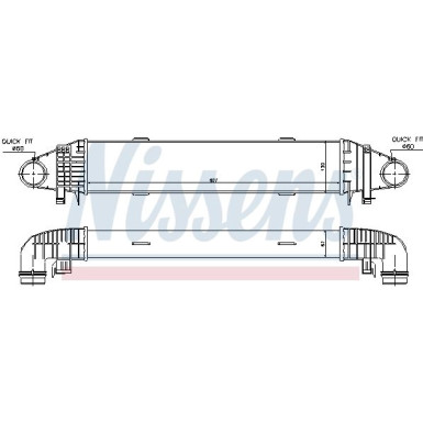 Ladeluftkühler PKW MERCEDES C-Klasse 250CGI 07 FIRST FIT 96598