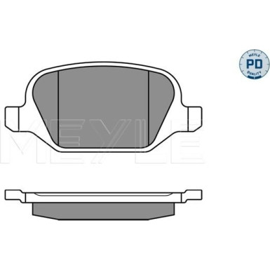 Bremsbelagsatz Fiat T. Panda 4X4/500/Punto Ii | 025 236 0113/PD