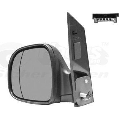 VAN WEZEL Außenspiegel 3080807 HAGUS