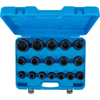 BGS Kraft-Steckschlüssel-Einsatz-Satz | Antrieb Innenvierkant 20 mm (3/4"""") | SW 19 - 55 mm | 17-tlg | 5242