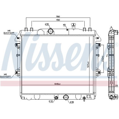 Wasserkühler PKW | TOYOTA Hilux 3.0TD 05 | 646807