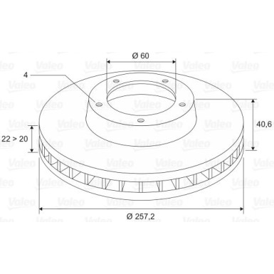 VALEO Bremsscheibe VALEO Bremsscheibe