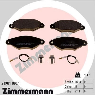 ZIMMERMANN Bremsbeläge