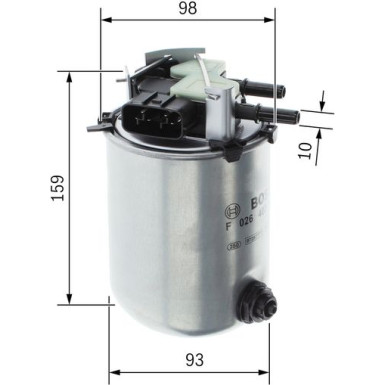Kraftstofffilter | NISSAN Qashqai 13 | F 026 402 288