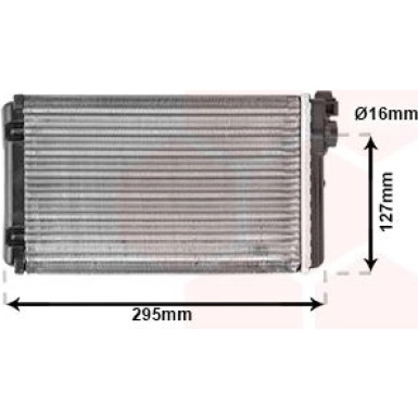 VAN WEZEL Wärmetauscher, Innenraumheizung 37006116