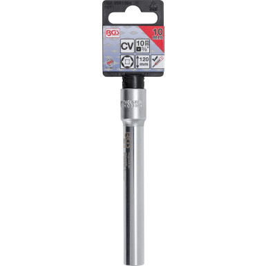 BGS Steckschlüssel-Einsatz Sechskant, extra tief Antrieb Innenvierkant 10 mm (3/8 ) 10 mm 9863-10