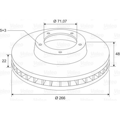 VALEO Bremsscheibe 197590