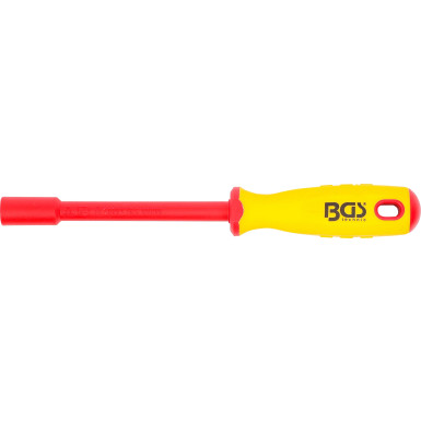 BGS VDE-Steckschlüssel-Schraubendreher | Sechskant | SW 8 mm | Klingenlänge 125 mm | 71088