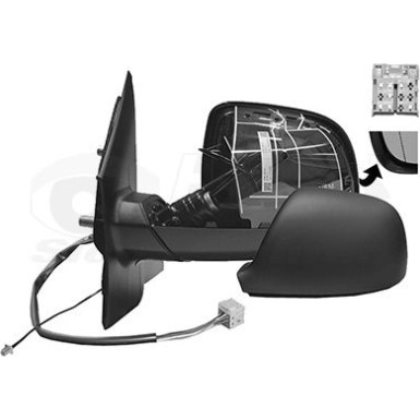 Aussenspiegel li. elek. Verstell. bhz | VW Transp. T5 5PIN asph. Mit Antenne OE 7E1 857 507 CA 9B9 + Aussenspiegel li. elek. Verstell. bhz | VW Transp. T5 5PIN asph. Mit Antenne OE 7E1 857 507 CA 9B9 +