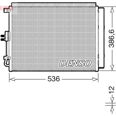 Denso | Kondensator, Klimaanlage DCN43009