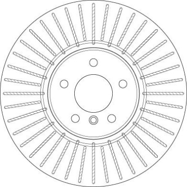 Bremsscheibe Bmw P. E70/71/72 TRW SINGLE DF6408S
