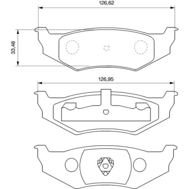 Bremsklötze | CHRYSLER,DODGE | 0 986 424 585