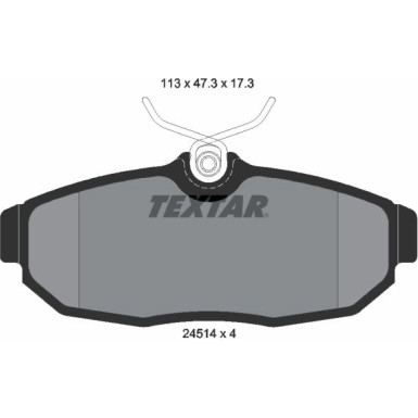 Bremsbelagsatz Ford T. Mustang 04 | 2451401