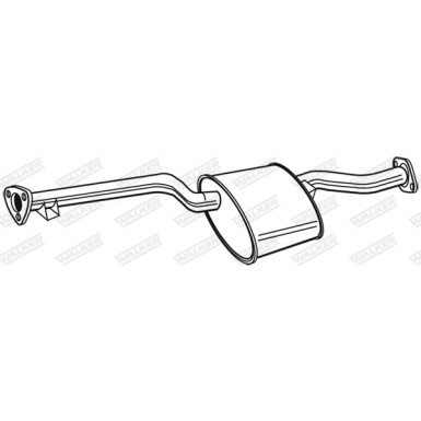 21439 WALKER Mittelschalldämpfer 21439