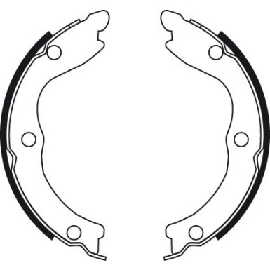 GS8710 Bremsbackensatz, Feststellbremse GS8710 Bremsbackensatz, Feststellbremse