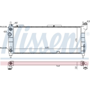 Wasserkühler PKW | OPEL Corsa B | 632921