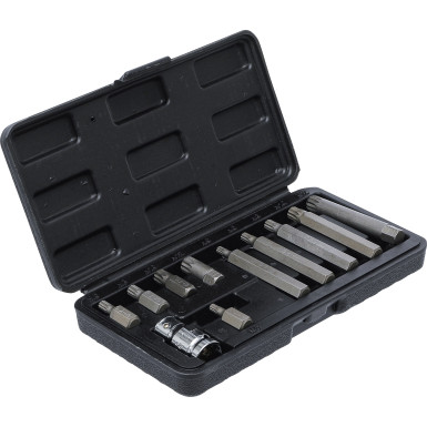 BGS Bit-Satz Antrieb Außensechskant 10 mm (3/8 ) Innenvielzahn (für XZN) 11-tlg BGS Do it yourself 5030