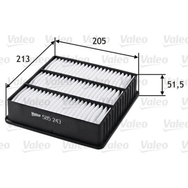 VALEO Luftfilter | 585243