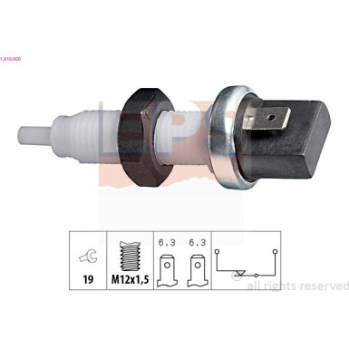 Bremslichtschalter Made in Italy - OE Equivalent 1.810.000