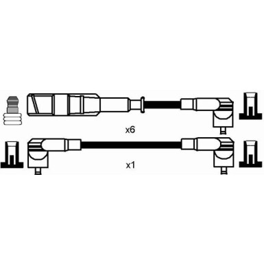 NGK | Zündleitungssatz 0954