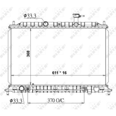 NRF Motorkühler | 50138