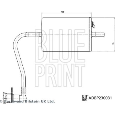 BLUE PRINT Kraftstofffilter | ADBP230031