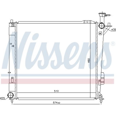 Wasserkühler PKW | HYUNDAI SANTA-FE 2.2 D 10 | 67518