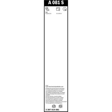 BOSCH | Wischerblatt AeroTwin A081S | Ford Eco Sport | 3397014081