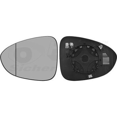 Spiegelglas, Außenspiegel Opel Zafira C asphärisch OE 13300129 HAGUS 3872837