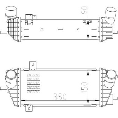 NRF Ladeluftkühler 309070