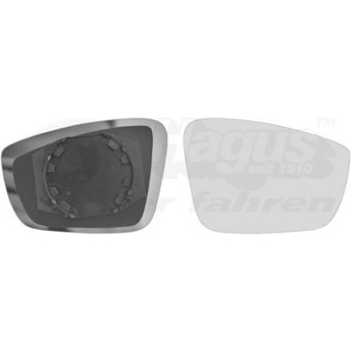 Spiegelglas, Außenspiegel VW Up konvex Citigo/Mii OE 6RU 857 522 HAGUS 5701832