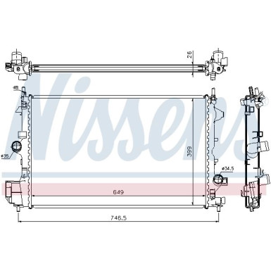 Wasserkühler PKW | OPEL Vectra C 02 | 61914A
